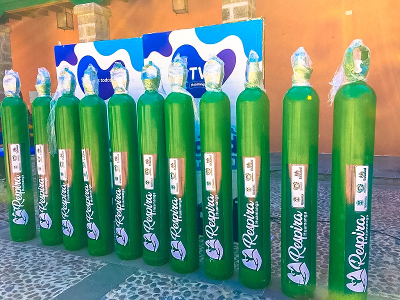 Municipalidad de Huamanga pone a disposición de la ciudadanía 14 balones de oxígeno