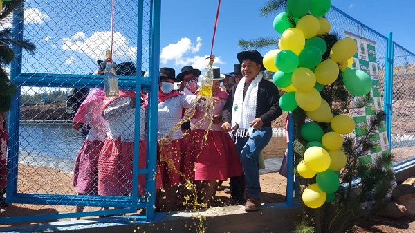Inauguran sistema de riego tecnificado en la localidad de San Lucas de Chanchayllo